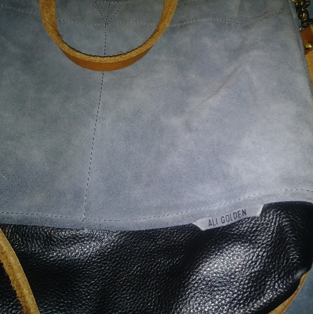 Ali Grey Reversible Satchel Hand Bag